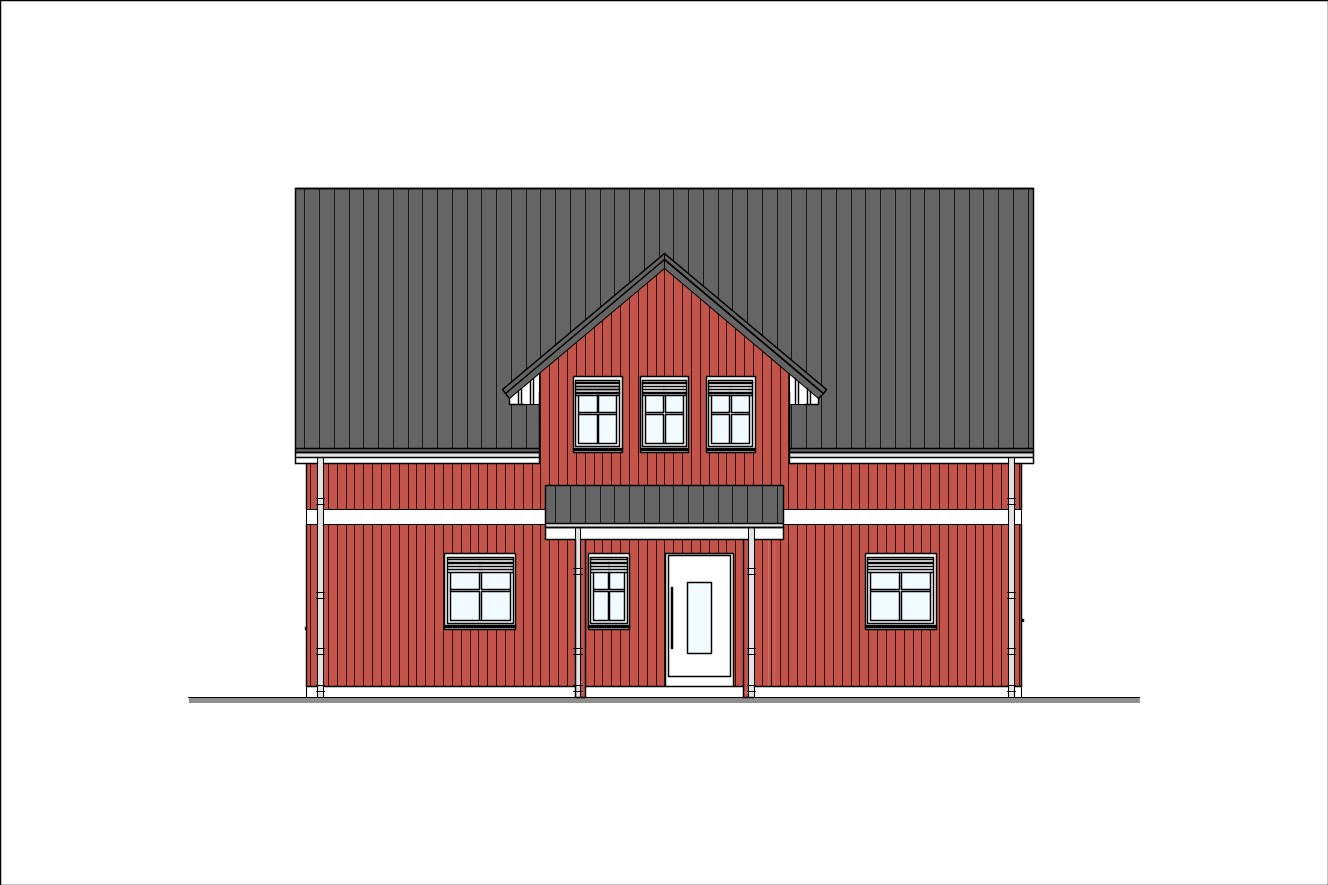 Skandinavisches Landhaus in Holzrahmenbau